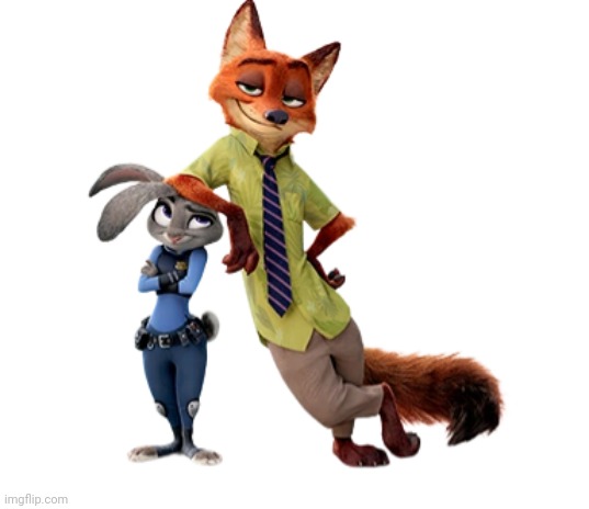 Nick Wilde leaning on Judy Hopps | image tagged in nick wilde leaning on judy hopps | made w/ Imgflip meme maker