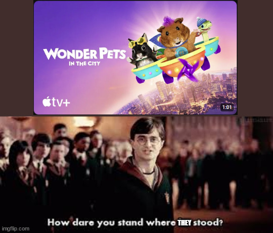 IMPOSSIBLE | THEY | image tagged in how dare you stand where he stood | made w/ Imgflip meme maker