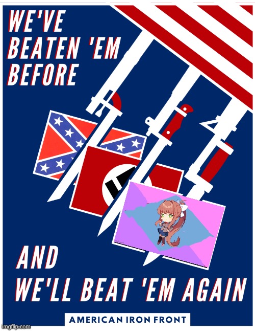 Anti pro anime propaganda | image tagged in american iron front | made w/ Imgflip meme maker