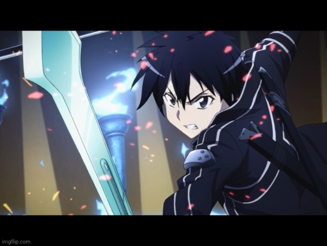 Fighting Kirito | image tagged in fighting kirito | made w/ Imgflip meme maker