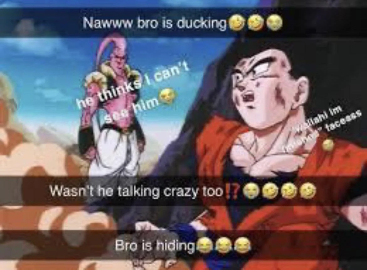 Naww bro is ducking Blank Meme Template