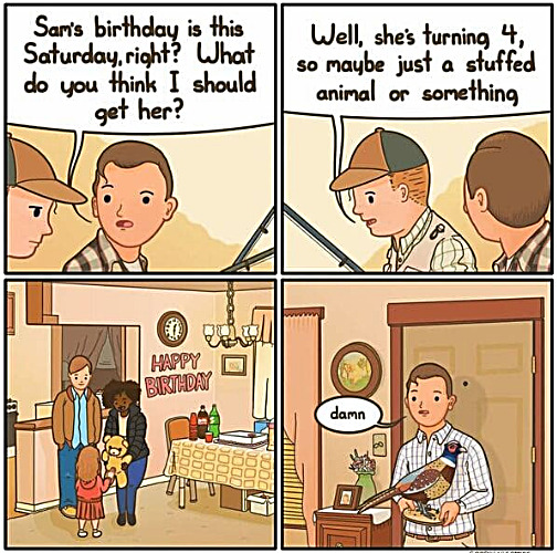 Giving Sam the Bird | image tagged in memes,comics,sam,bird,stuffed animal | made w/ Imgflip meme maker