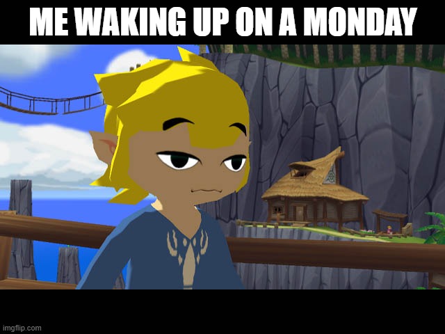 goin straight back to bed, IF SCHOOL DIDNT EXIST | ME WAKING UP ON A MONDAY | image tagged in high toon link,memes | made w/ Imgflip meme maker