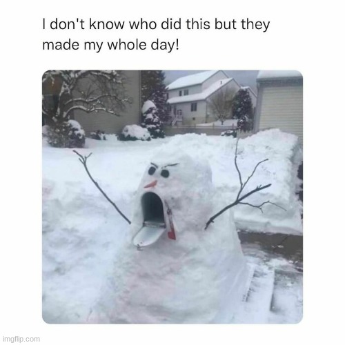 yelling snowbox | image tagged in funny,memes,snowman,snow,christmas | made w/ Imgflip meme maker