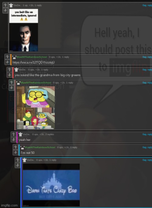 OsDe asked me to plug a comment he made so... | made w/ Imgflip meme maker