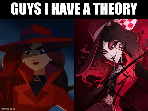 Carmen Sandiego is Roo! | image tagged in carmen sandiego,netflix,hazbin hotel,guys i have a theory | made w/ Imgflip meme maker