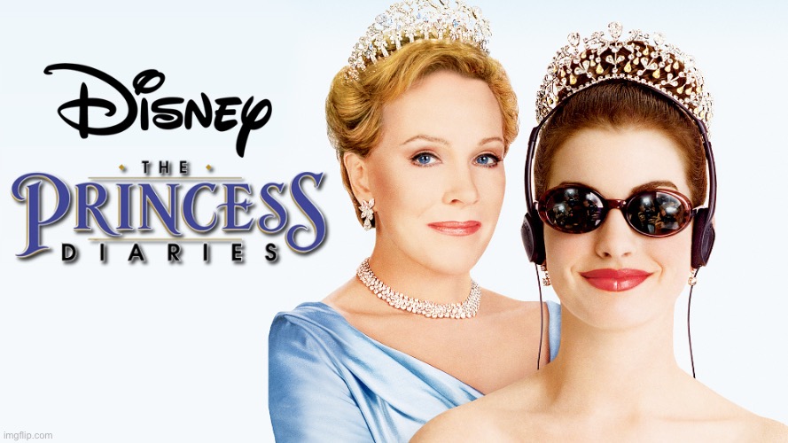 The Princess Diaries (2001) Review | image tagged in disney,disney princess,disney plus,review,2001,julie andrews | made w/ Imgflip meme maker