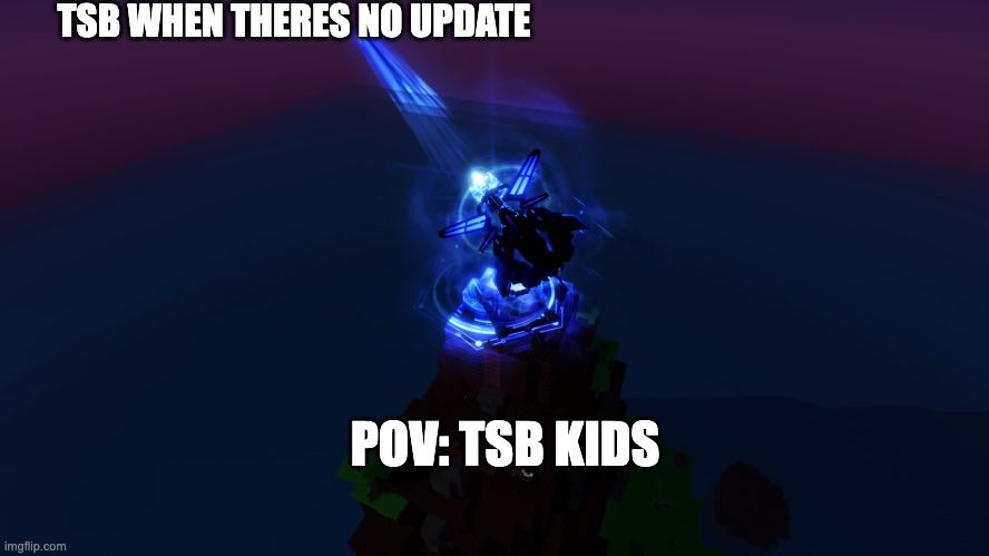 Tsb kids be like | TSB WHEN THERES NO UPDATE; POV: TSB KIDS | image tagged in meme | made w/ Imgflip meme maker