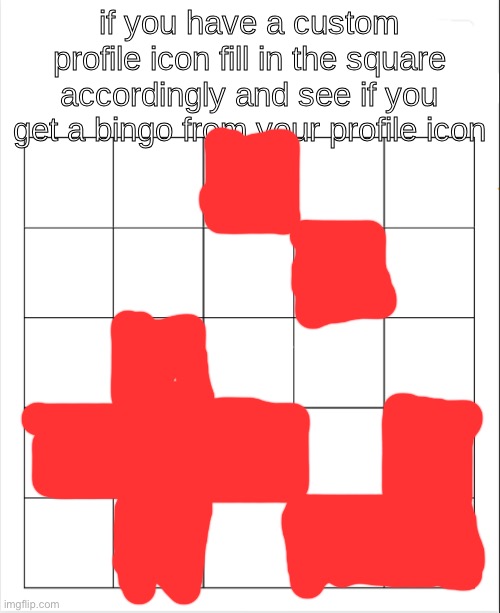 how many of you know that my pfp is meant to be a face | image tagged in profile icon bingo | made w/ Imgflip meme maker