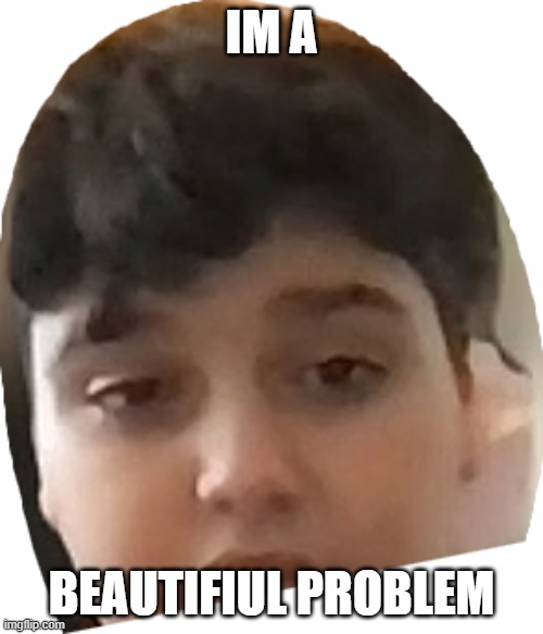 Beautifiul Problem | IM A; BEAUTIFIUL PROBLEM | image tagged in rustem really | made w/ Imgflip meme maker