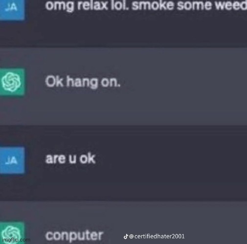 conputer | made w/ Imgflip meme maker