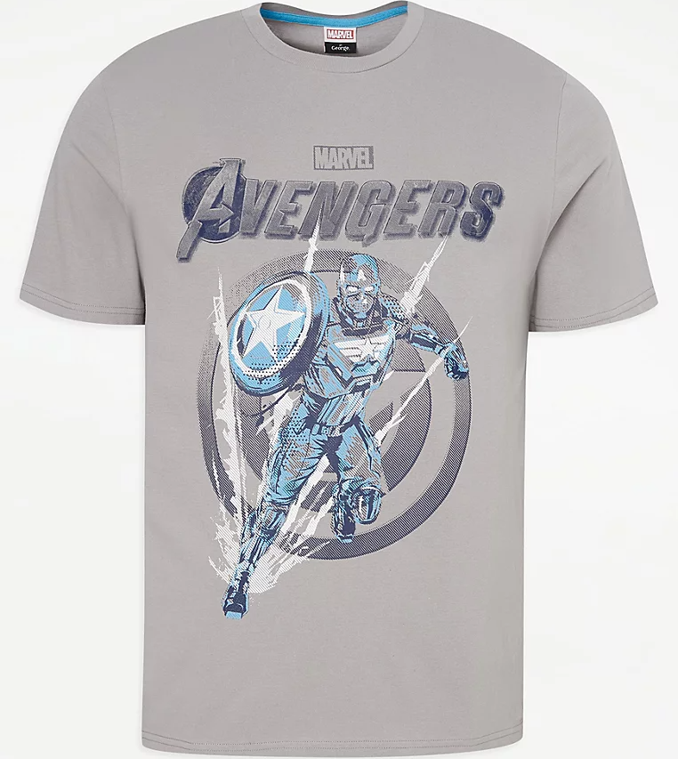 Captain America (Avengers Game) (2020) T-Shirt Blank Meme Template