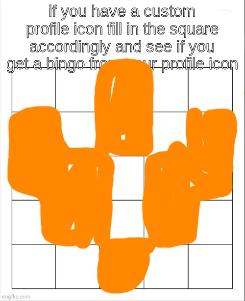 None | image tagged in profile icon bingo | made w/ Imgflip meme maker
