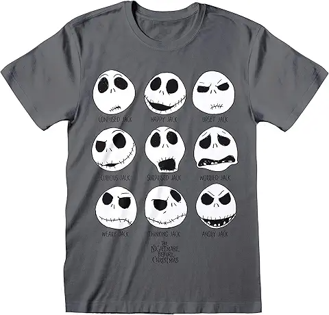 Jack Skellington Expressions (1995) T-Shirt Blank Meme Template