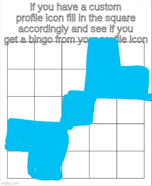 No bingo :( | image tagged in profile icon bingo | made w/ Imgflip meme maker