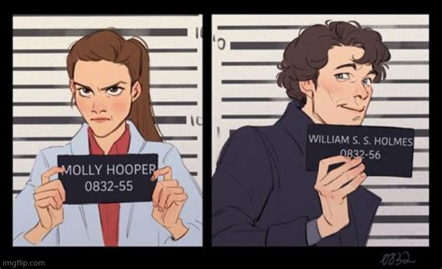 yes his full name is "willian sherlock scott holmes" not just "sherlock holmes" and wowie molly looks like me | made w/ Imgflip meme maker