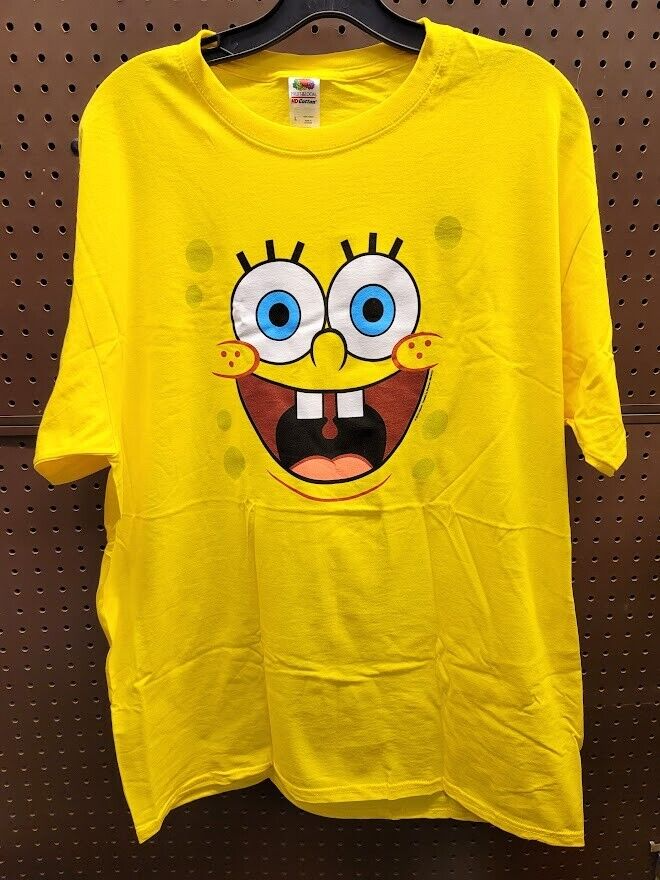 Spongebob Face (1999) T-Shirt Blank Meme Template