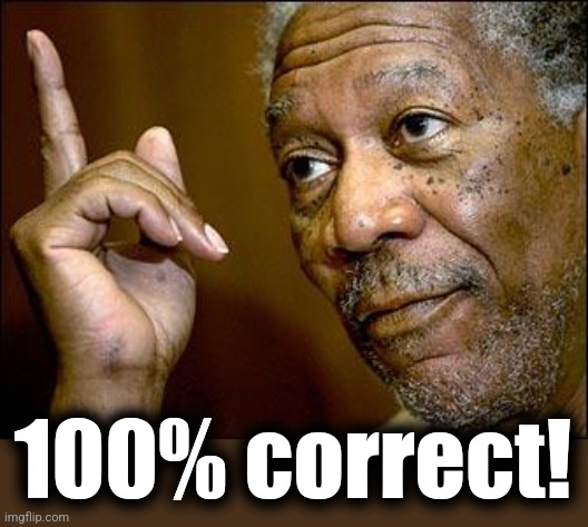 This Morgan Freeman | 100% correct! | image tagged in this morgan freeman | made w/ Imgflip meme maker