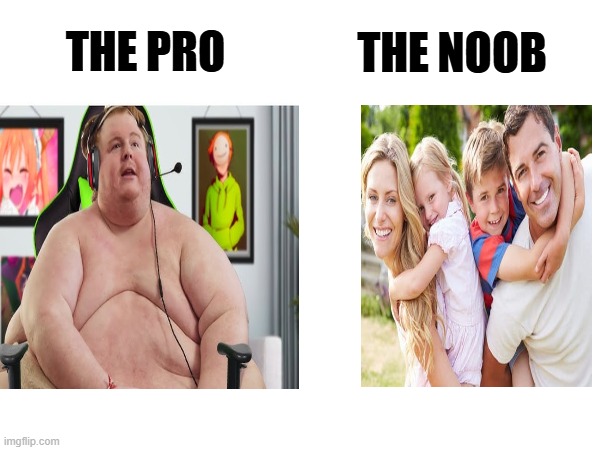 Reality | THE NOOB; THE PRO | image tagged in memes,gaming | made w/ Imgflip meme maker