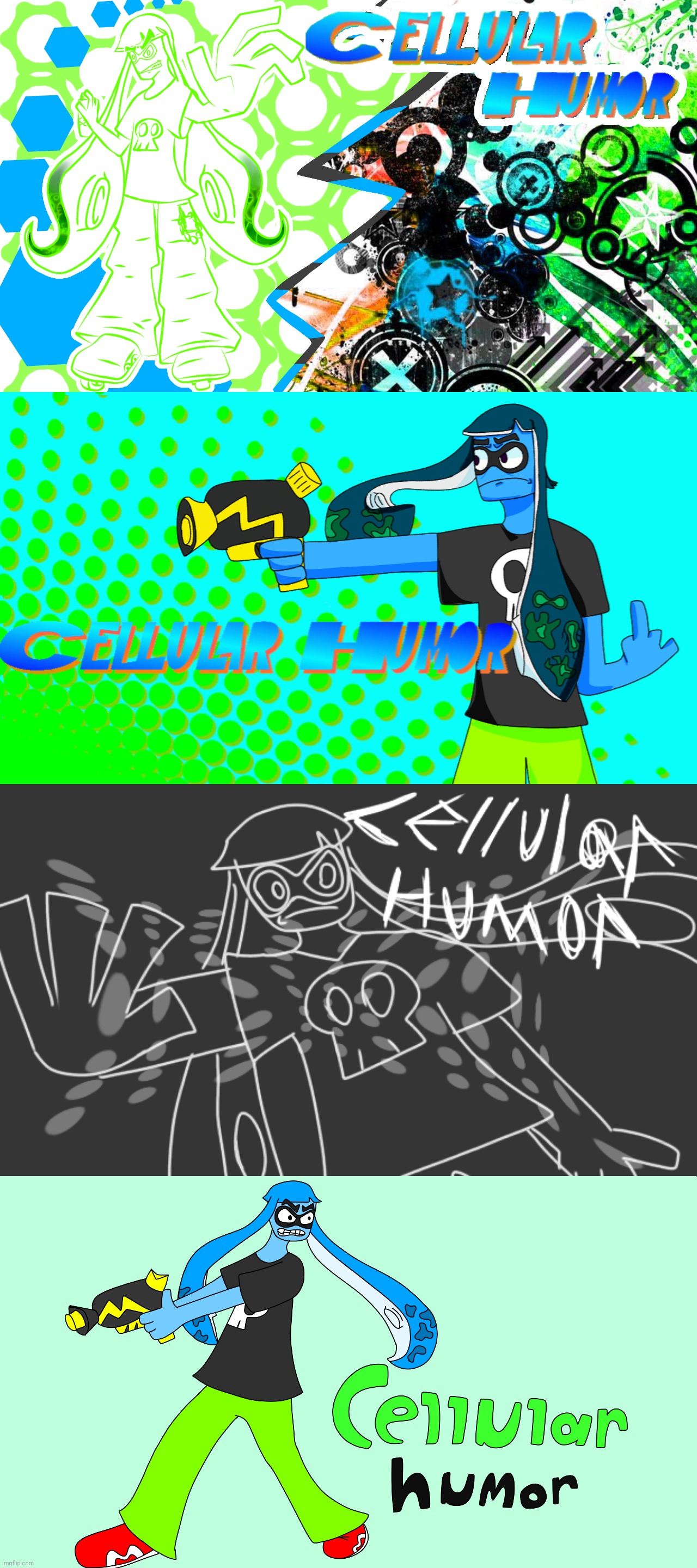 What thumbnail for cellular humor looks the best | made w/ Imgflip meme maker