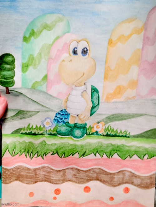 Koopa Troopa drawing (from Mario games!) | image tagged in drawing,art,mario,super mario bros,super mario,nintendo | made w/ Imgflip meme maker