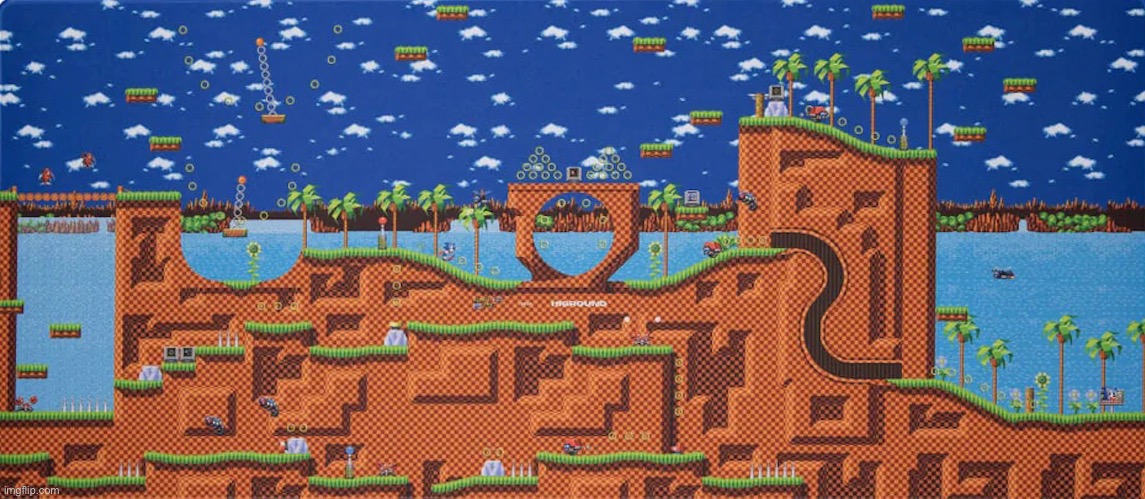 Green Hill Zone map | image tagged in green hill zone map | made w/ Imgflip meme maker