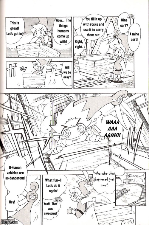 Read from right to left. This is a page from the Legend of Zelda: the Minish Cap manga | image tagged in comics,legend of zelda,minish cap,manga,japanese,ha ha tags go brr | made w/ Imgflip meme maker