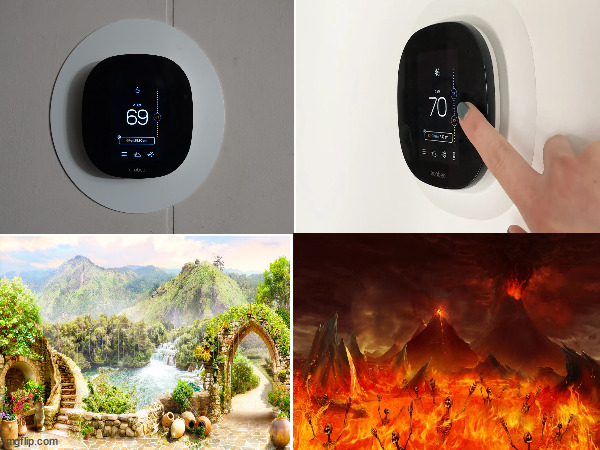 Game of Temps | image tagged in thermostat,winter | made w/ Imgflip meme maker