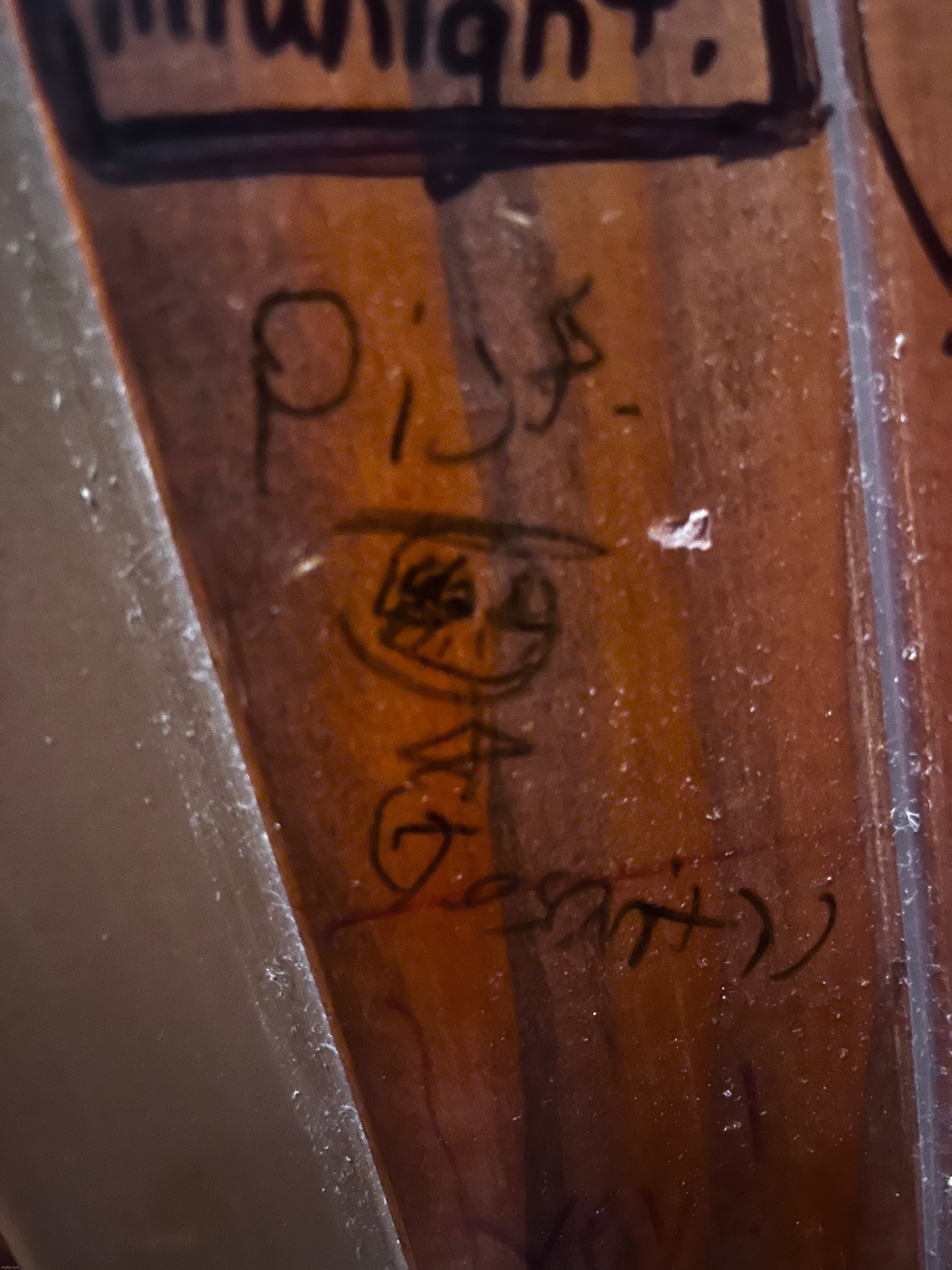 wrote this next to a men's room door today lmao | made w/ Imgflip meme maker