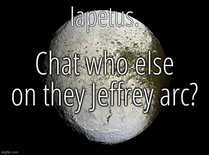 Silver Announcement Template 13.0 Template | Chat who else on they Jeffrey arc? | image tagged in silver announcement template 13 0 template | made w/ Imgflip meme maker
