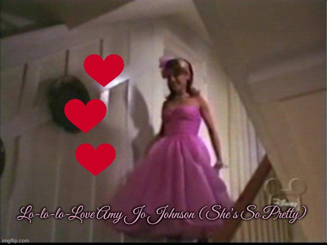 Amy Jo Johnson (Susie Q) Fan Art | Lo-lo-lo-Love Amy Jo Johnson (She’s So Pretty) | image tagged in disney channel,90s,pink,pretty girl,fan art,romantic | made w/ Imgflip meme maker