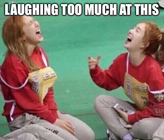 Laughing too much | LAUGHING TOO MUCH AT THIS | image tagged in laughing too much | made w/ Imgflip meme maker