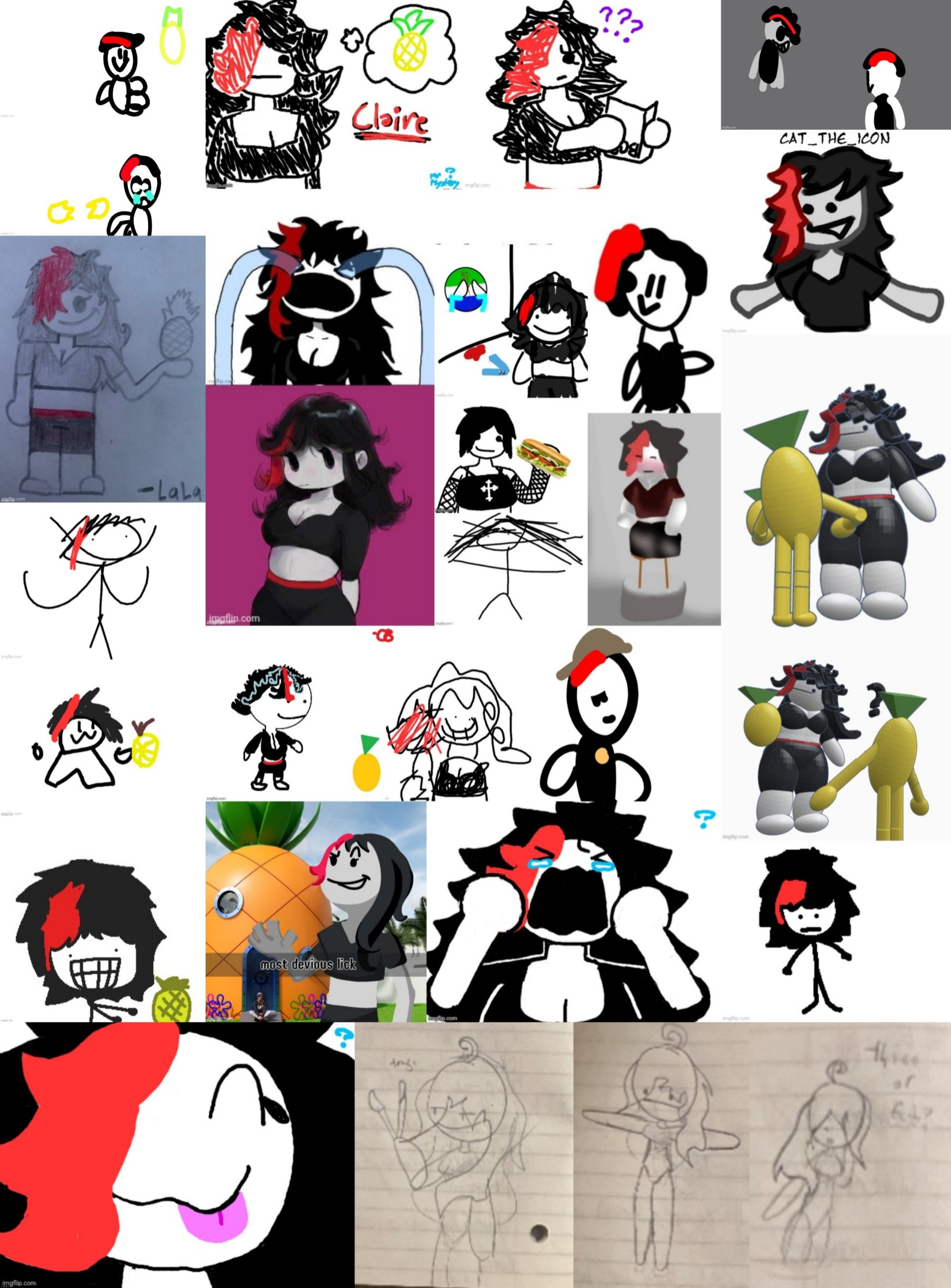 Claire fanart wall 1 | image tagged in claire fanart wall 1 | made w/ Imgflip meme maker