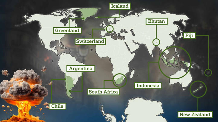 World's Safest Countries To Be In If WW3 Breaks Out Blank Meme Template