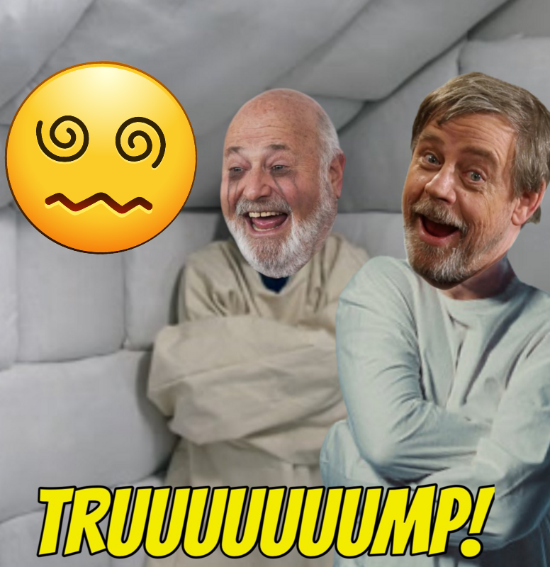 Rob Reiner Mark Hammill loonie bin Blank Meme Template