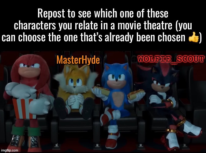 I did it | WOLFIE_SCOUT | image tagged in sonic the hedgehog | made w/ Imgflip meme maker