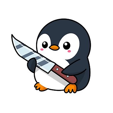 High Quality Penguin with Knife Blank Meme Template