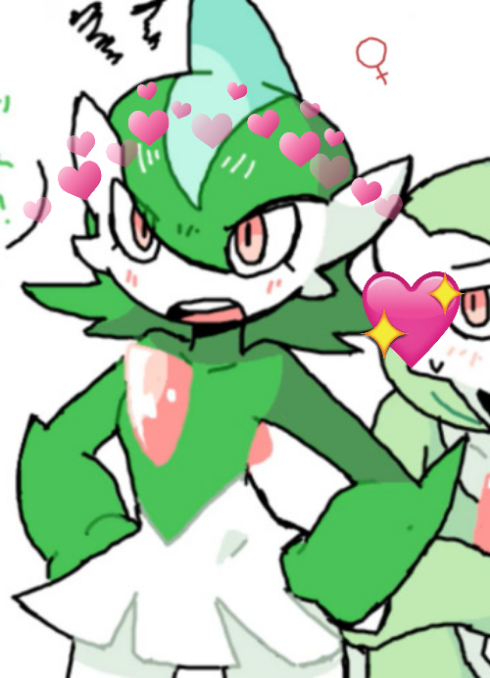 High Quality female gallade my beloved Blank Meme Template