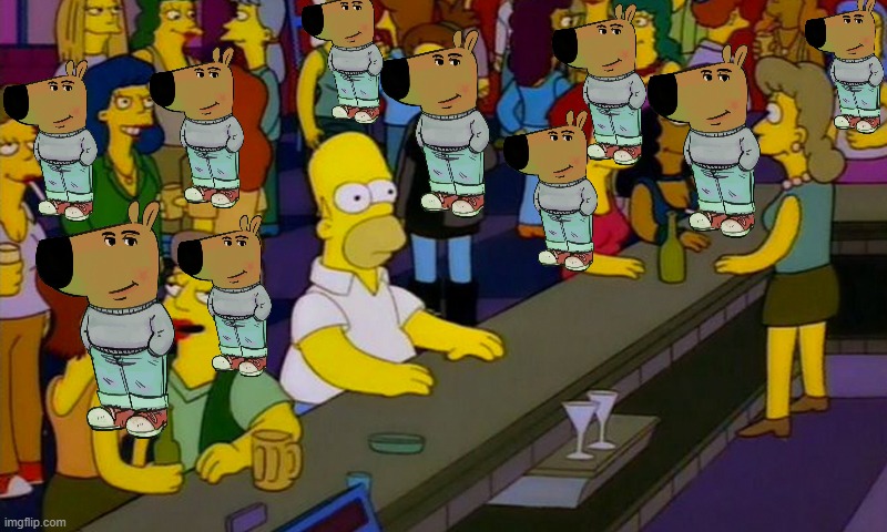 Me who don't know Chill Guy! | image tagged in homer simpsons in bar | made w/ Imgflip meme maker