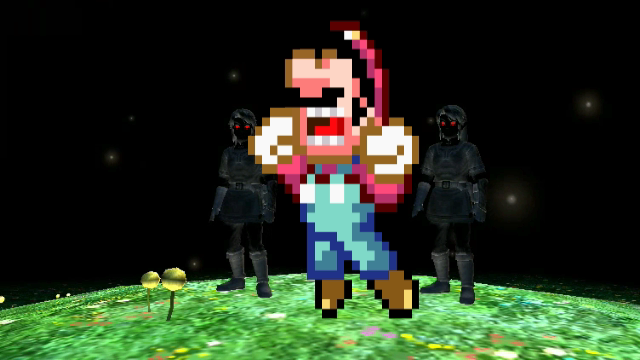 Mario scream like wilhelm Blank Meme Template