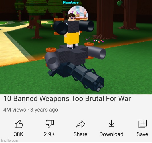 image tagged in banned weapons too brutal for war | made w/ Imgflip meme maker