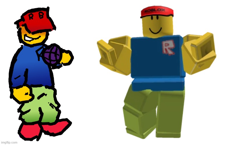 drew my roblox avatar | made w/ Imgflip meme maker