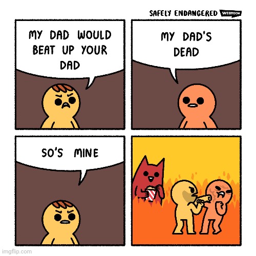 The beatdown | image tagged in dad,beat,fight,comics,dead,comics/cartoons | made w/ Imgflip meme maker