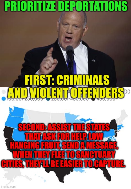 Help the States that want security first | PRIORITIZE DEPORTATIONS; FIRST: CRIMINALS AND VIOLENT OFFENDERS; SECOND: ASSIST THE STATES THAT ASK FOR HELP. LOW HANGING FRUIT, SEND A MESSAGE, WHEN THEY FLEE TO SANCTUARY CITIES, THEY’LL BE EASIER TO CAPTURE. | image tagged in gifs,illegal immigration,ice,national security | made w/ Imgflip meme maker