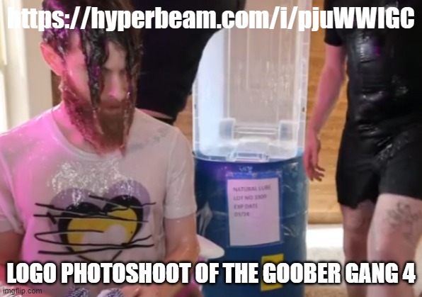 https://hyperbeam.com/i/pjuWWIGC; LOGO PHOTOSHOOT OF THE GOOBER GANG 4 | made w/ Imgflip meme maker