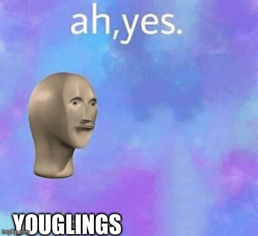 Ah Yes enslaved | YOUGLINGS | image tagged in ah yes enslaved | made w/ Imgflip meme maker