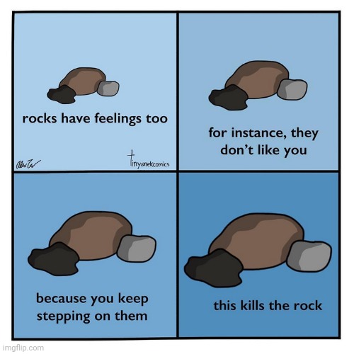 The rocks | image tagged in the rock,rocks,rock,comics,comics/cartoons,feelings | made w/ Imgflip meme maker