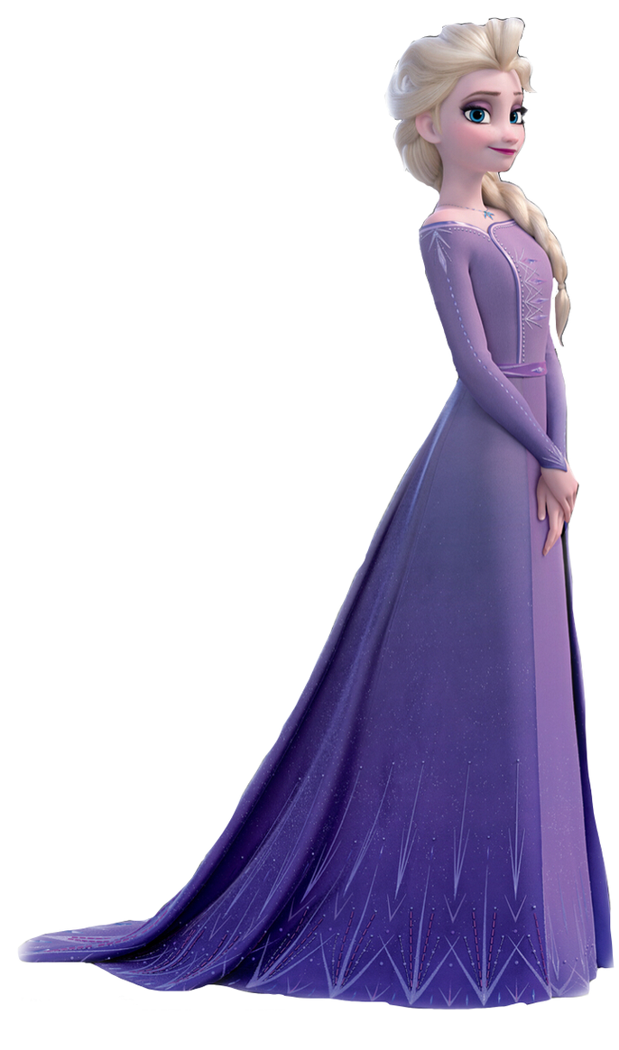 Elsa in her Purple Dress Blank Meme Template