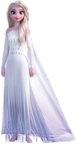 Elsa in her White Dress Blank Meme Template