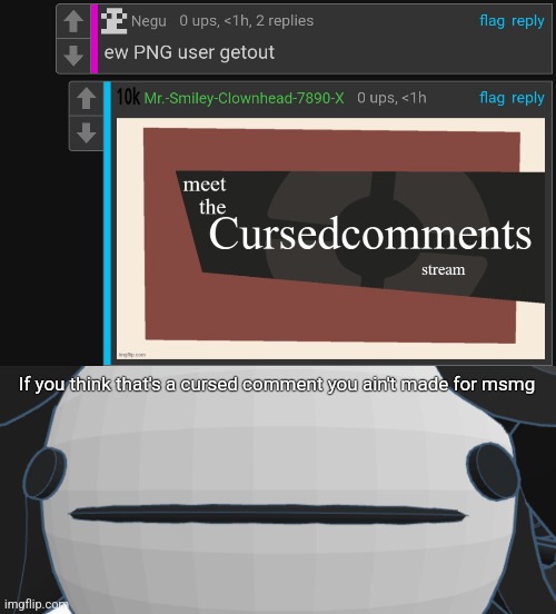 If you think that's a cursed comment you ain't made for msmg | image tagged in victoria thoughtless stare | made w/ Imgflip meme maker
